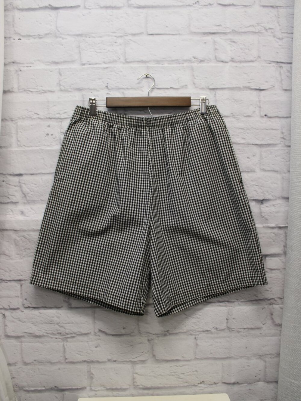 Draper's & Damon's Petite Large Black White Gingham Pullon Shorts Summer Classic